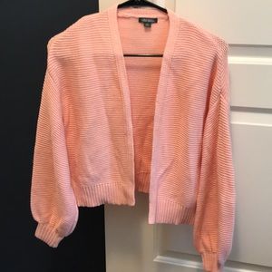 Wild Fable peach cropped cardigan